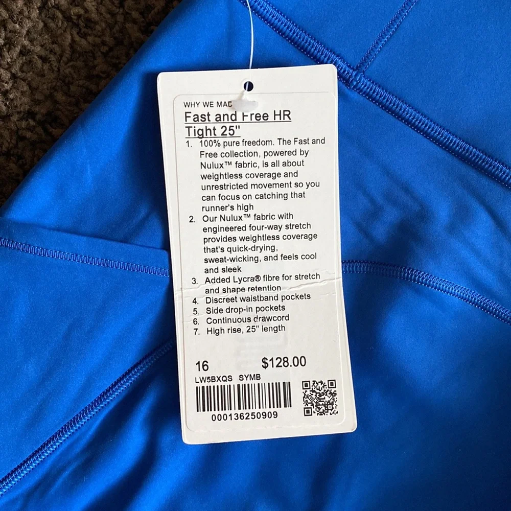 Lululemon Fast and Free HR Tight 25” - Picture 4 of 4